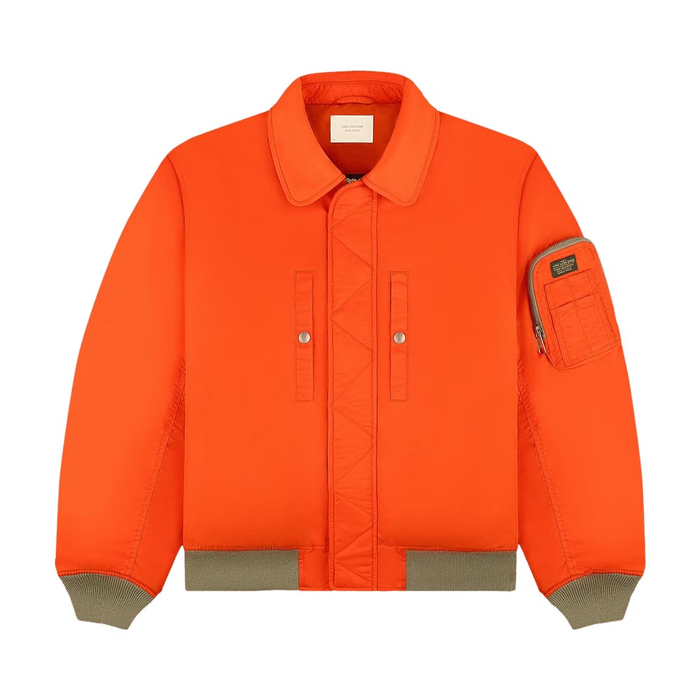 Aimé Leon Dore Satin Bomber Jacket Orangeade