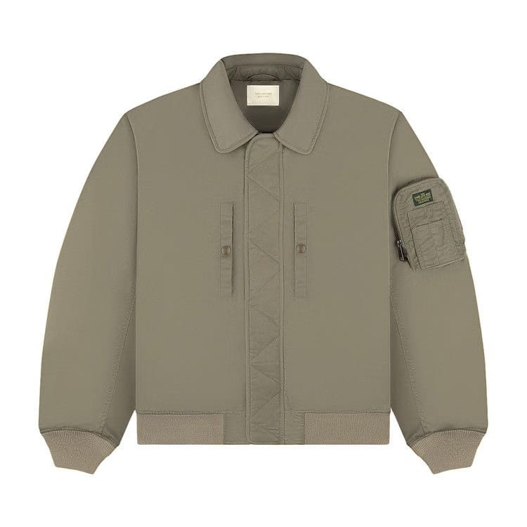 Aimé Leon Dore Satin Bomber Jacket Vetiver