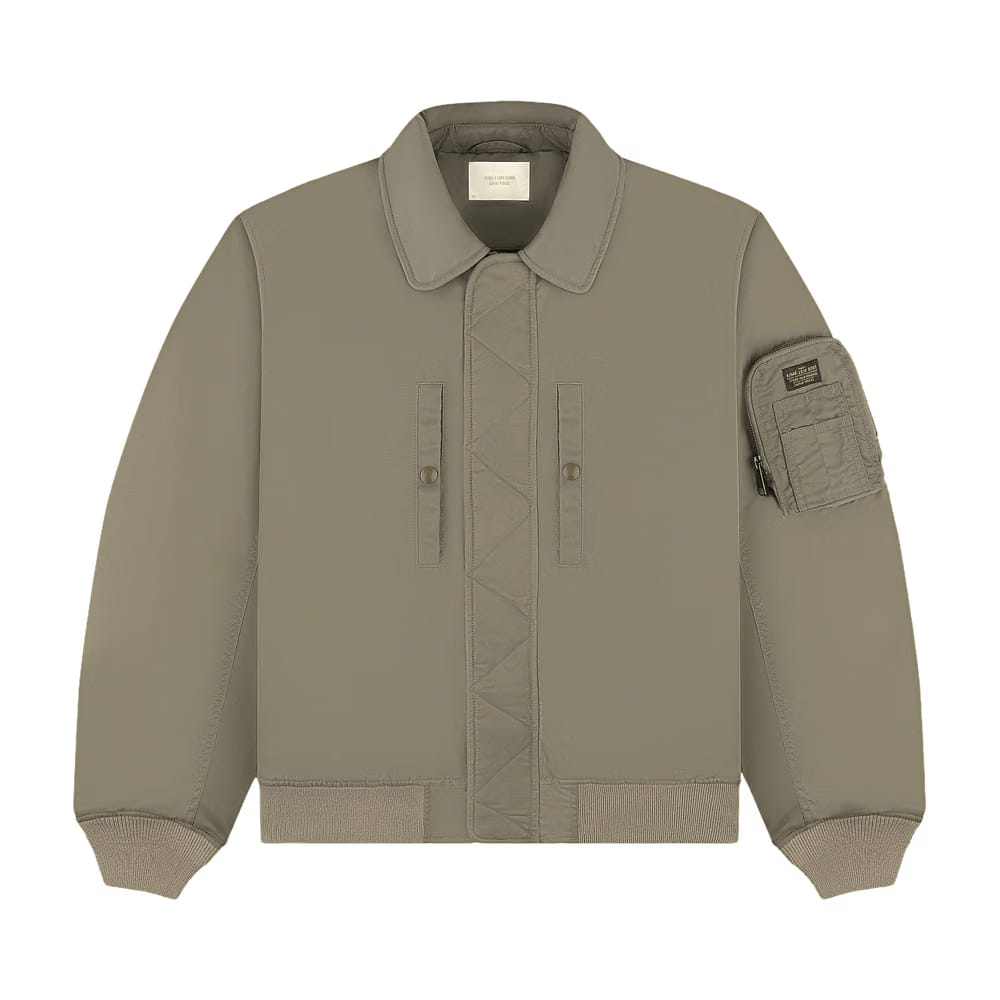 Aimé Leon Dore Satin Bomber Jacket Vetiver