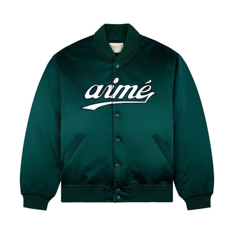 Aimé Leon Dore Satin Varsity Jacket Botanical Garden