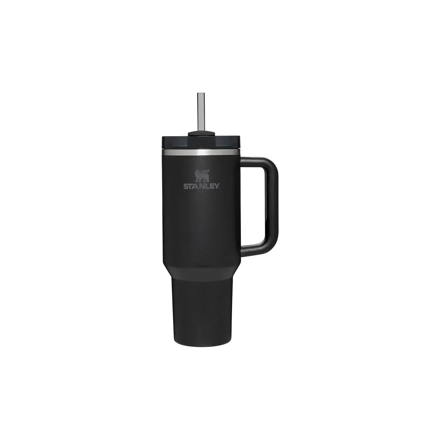 Stanley Styled Tumbler Steel Straw 1200ml Black