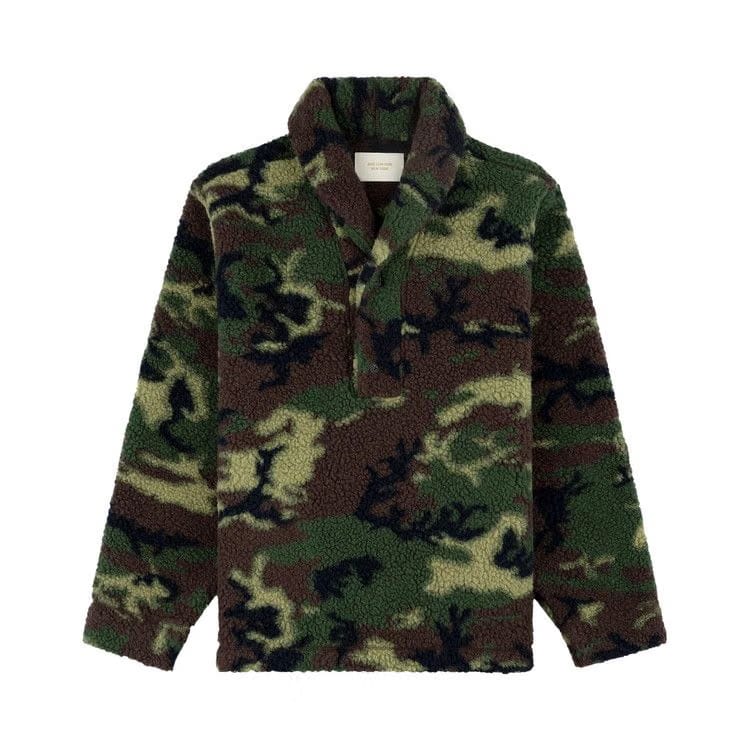 Aimé Leon Dore Shawl Collar Fleece Pullover Camo