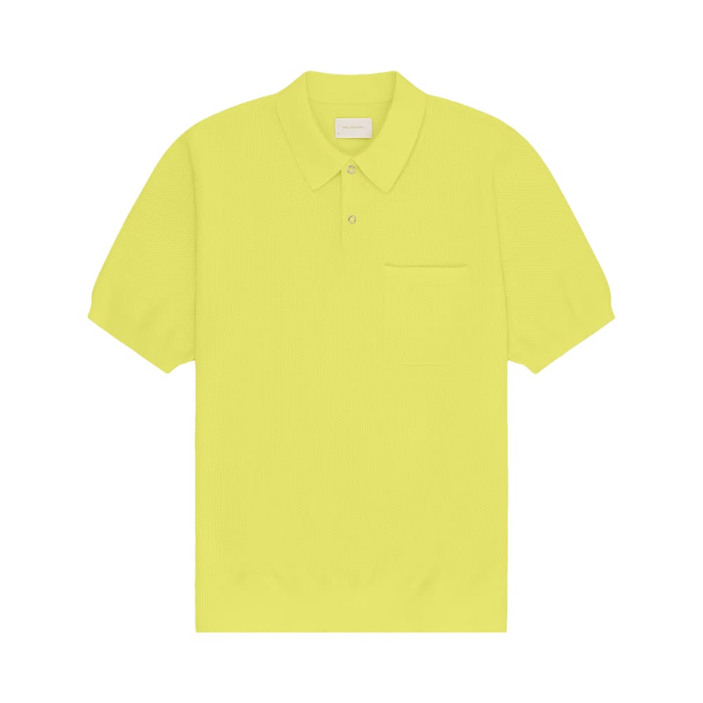 Aimé Leon Dore Shorts-Sleeve Knit Polo Celery