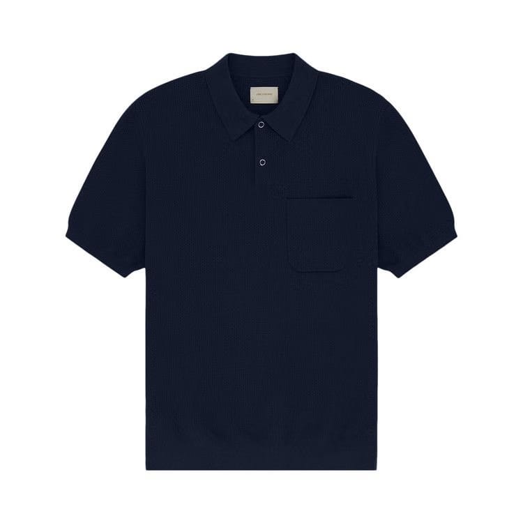 Aimé Leon Dore Shorts-Sleeve Knit Polo Navy