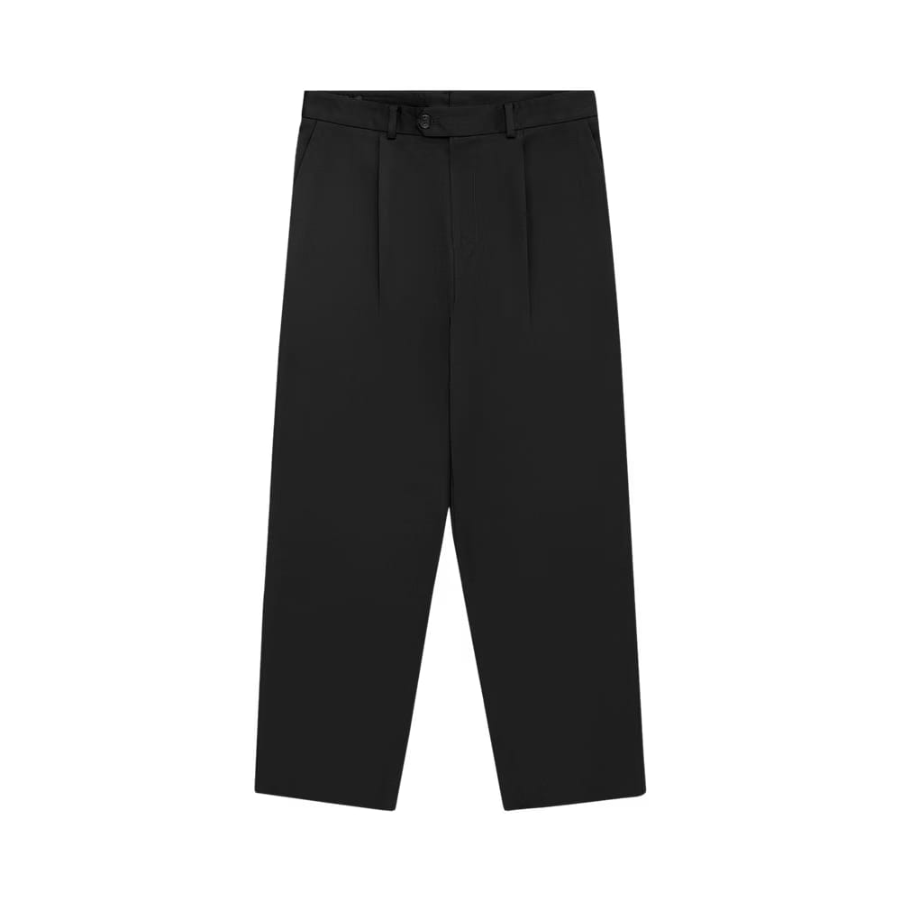 Aimé Leon Dore Single-Pleated Gabardine Trouser Jet Black