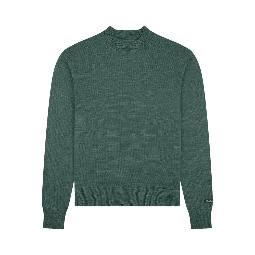 Aimé Leon Dore Slub Merino Mockneck Sweater Pine Grove