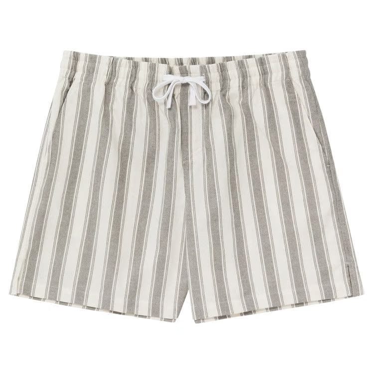 Aimé Leon Dore Striped Drawstring Shorts Green Stripe