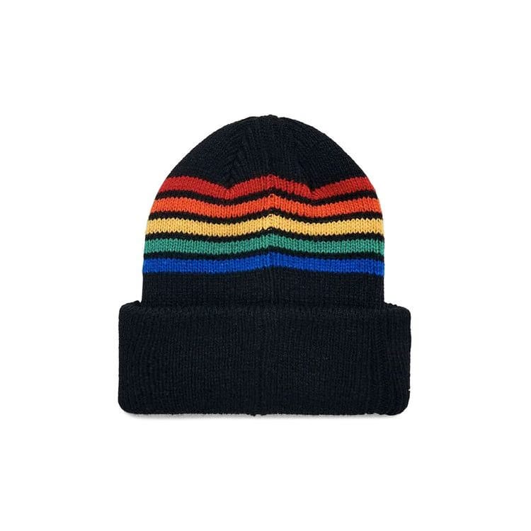 Pleasures Island Striped Beanie Black