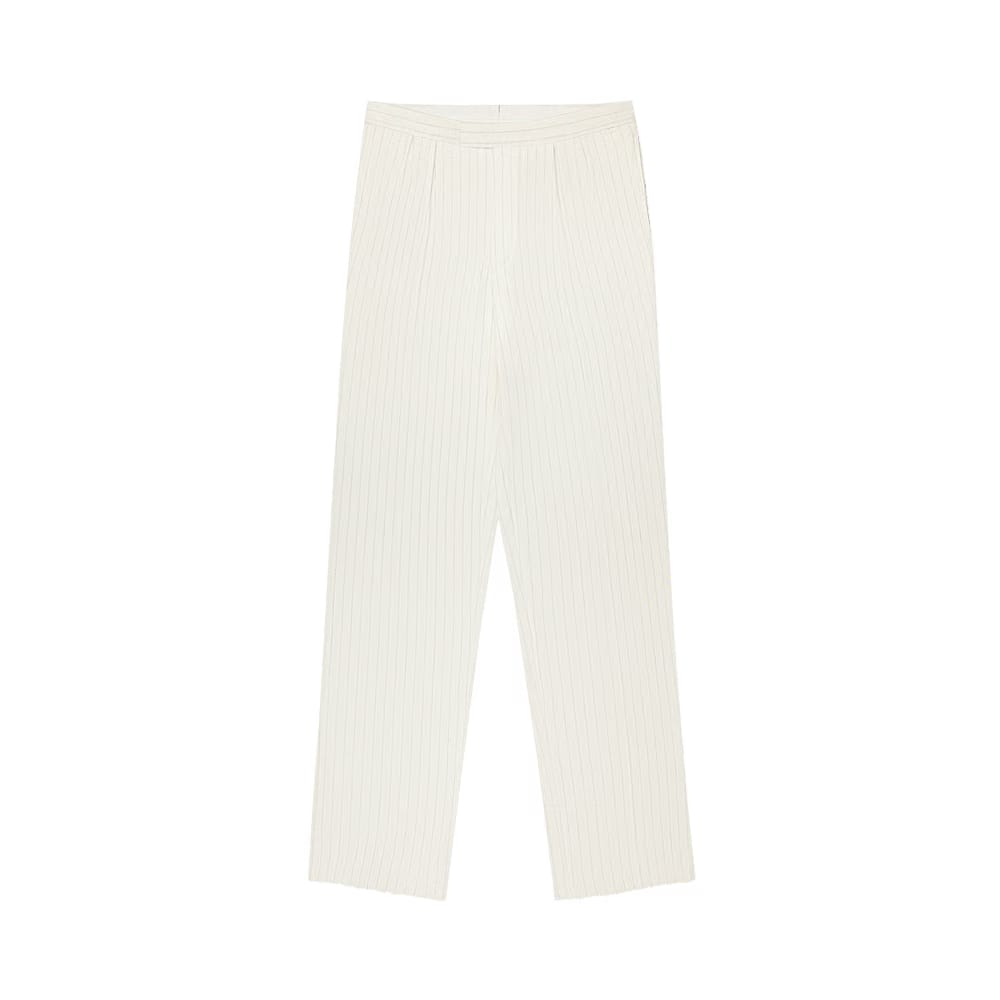 Aimé Leon Dore Striped Linen Suit Trouser Natural Stripe