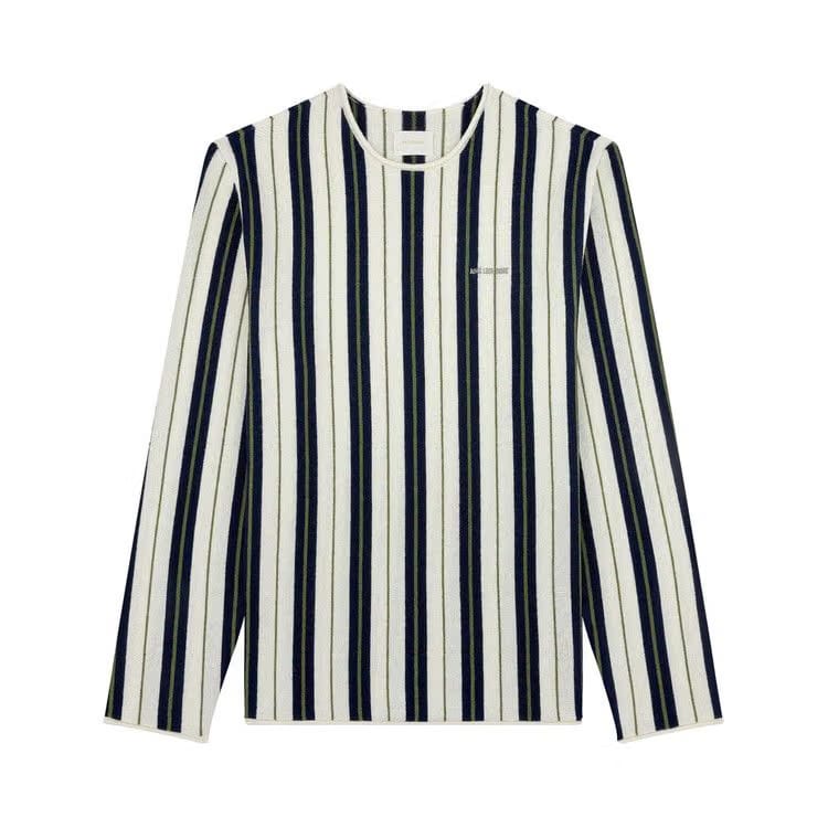 Aimé Leon Dore Striped Rollneck Sweater Cream