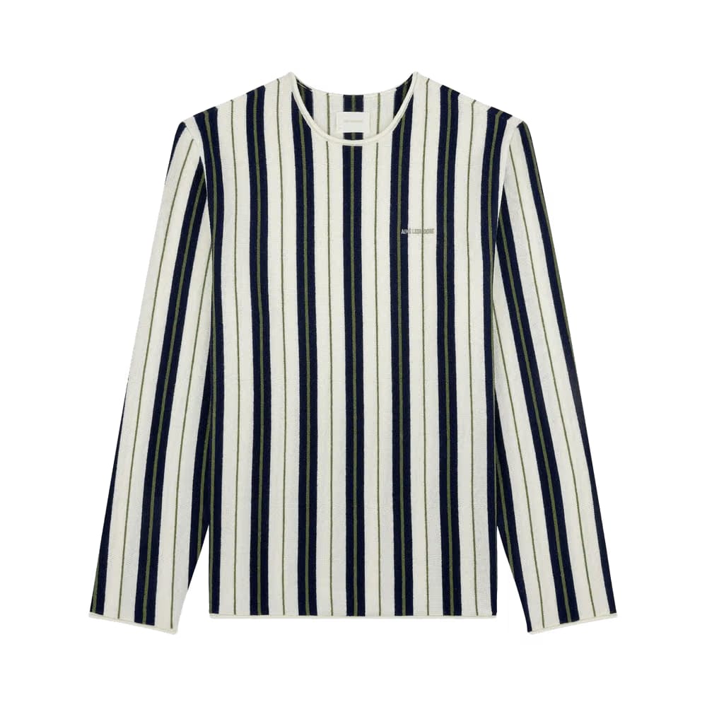 Aimé Leon Dore Striped Rollneck Sweater Cream