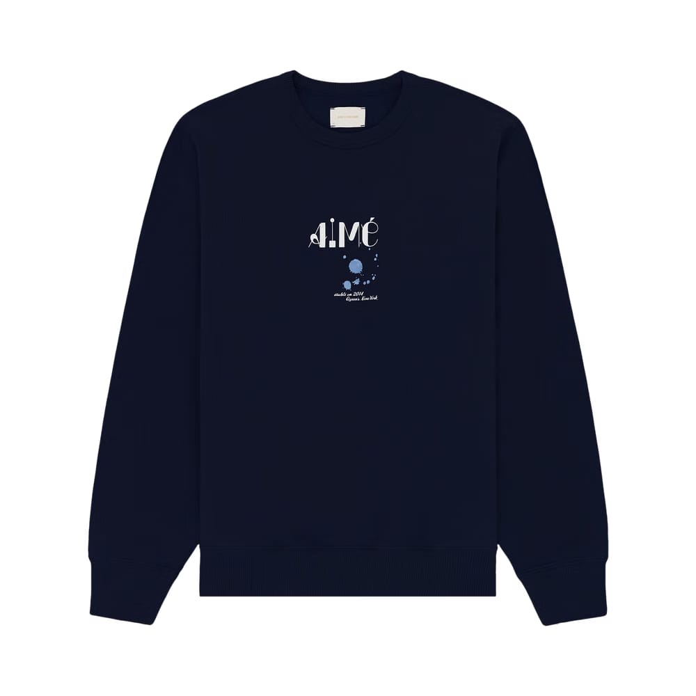 Aimé Leon Dore Studio Crewneck Sweatshirt Navy Blazer