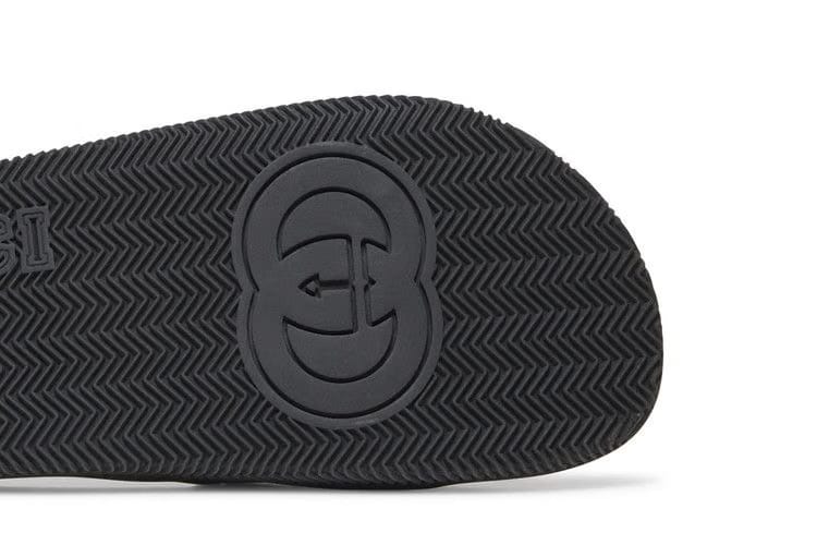 Gucci Slide Interlocking G - Black Red Green