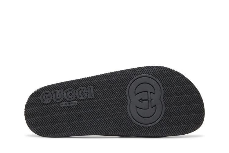 Gucci Slide Interlocking G - Black Red Green