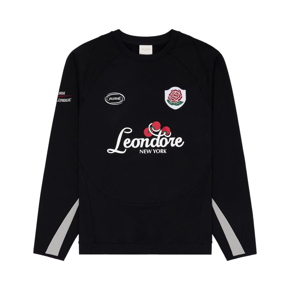 Aimé Leon Dore Team Leon Performance Crewneck Sweatshirt Jet Black