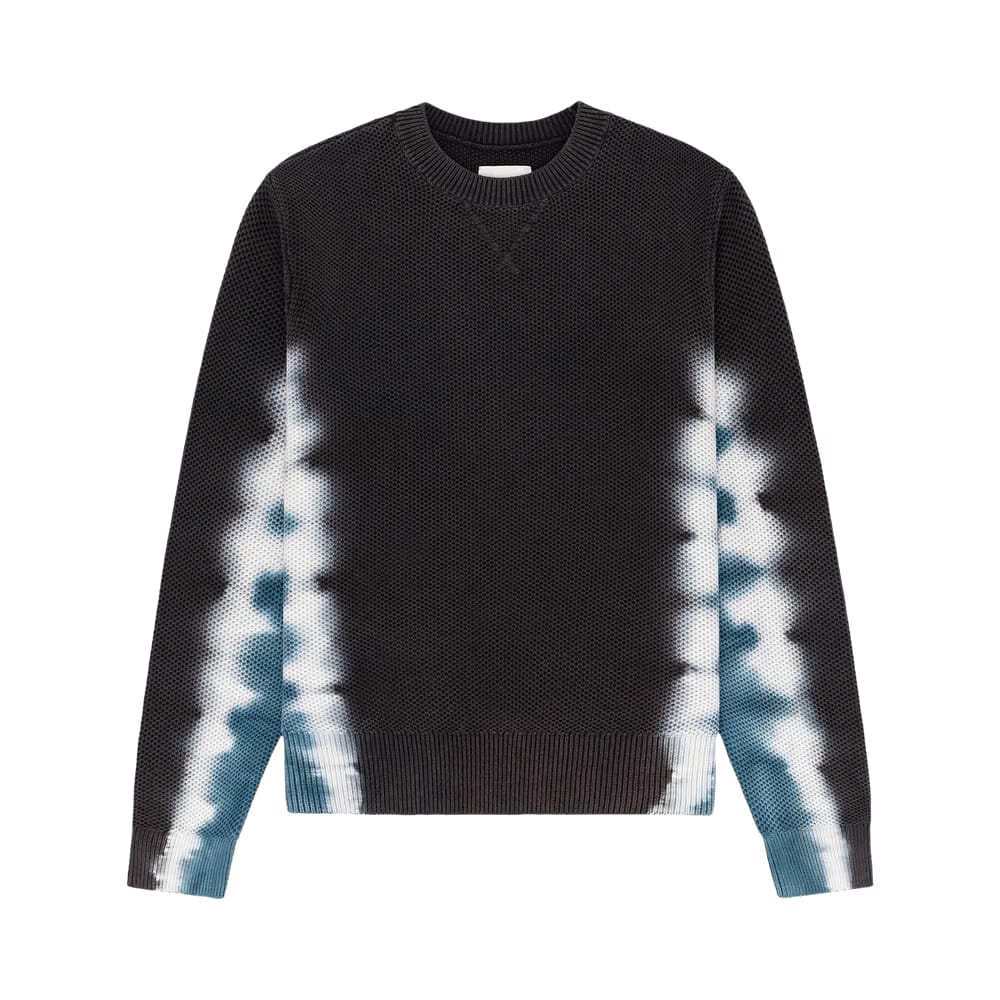 Aimé Leon Dore Tie Dyed Crewneck Sweater Jet Black