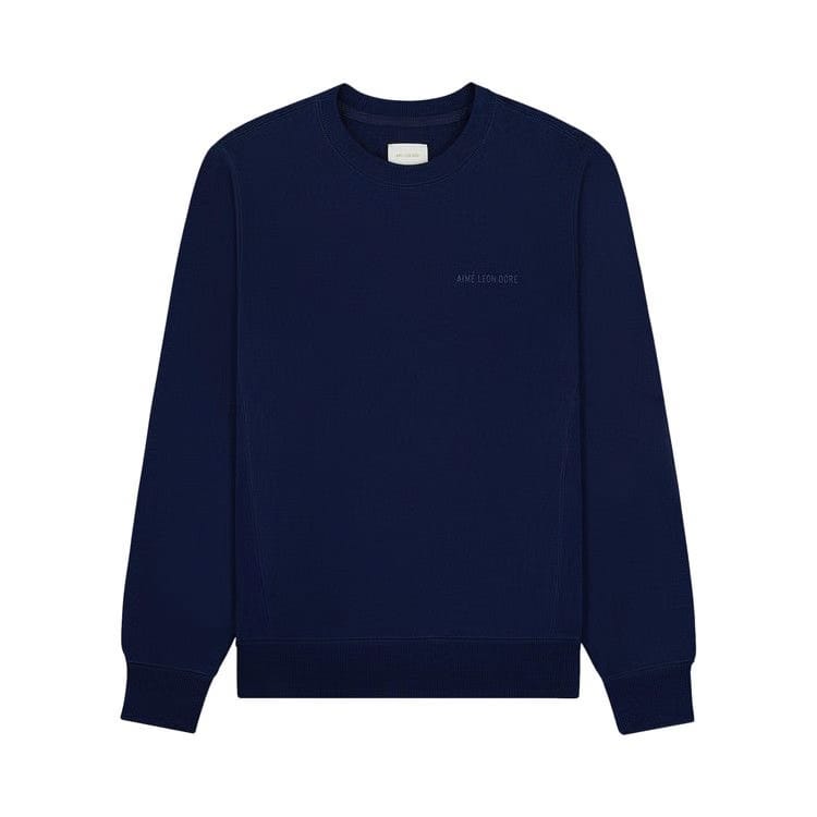 Aimé Leon Dore Tonal Logo Crewneck Sweatshirt Evening Blue