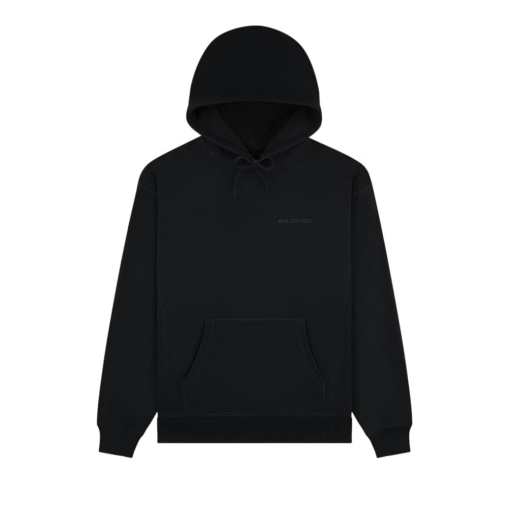 Aimé Leon Dore Tonal Logo Hoodie Jet Black
