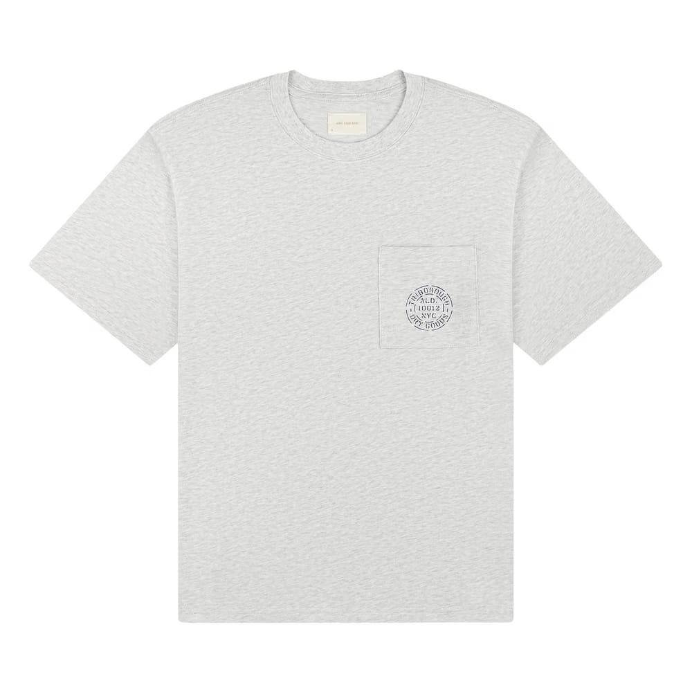 Aimé Leon Dore Triborough Dry Goods Pocket T-Shirt Silver Mix