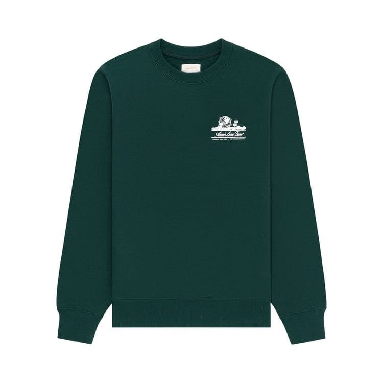 Aimé Leon Dore Unisphere Crewneck Sweatshirt Botanical Green
