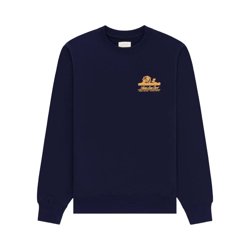 Aimé Leon Dore Unisphere Crewneck Sweatshirt Evening Blue
