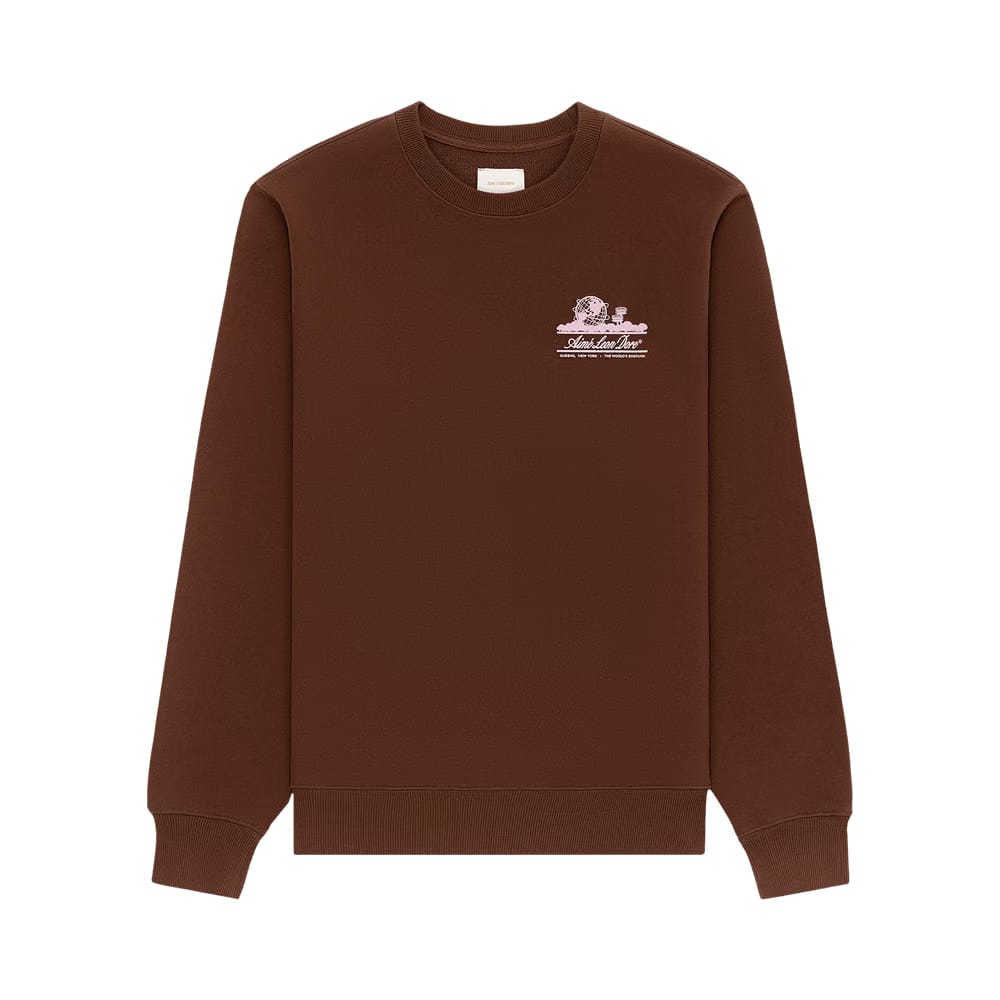 Aimé Leon Dore Unisphere Crewneck Sweatshirt Potting Soil