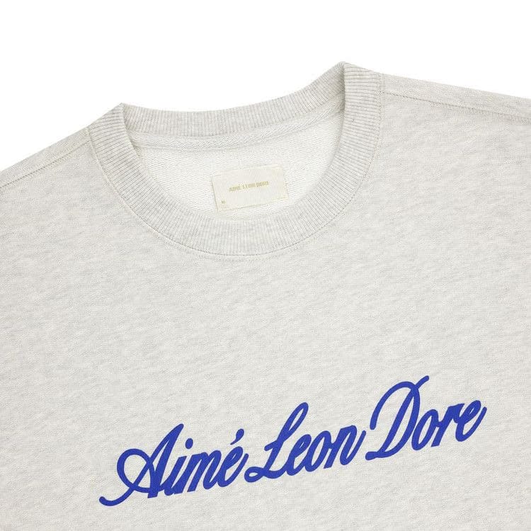 Aimé Leon Dore Vintage Script Crewneck Oatmeal