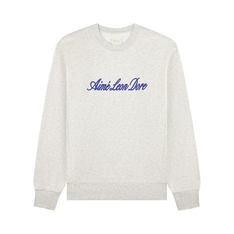 Aimé Leon Dore Vintage Script Crewneck Oatmeal