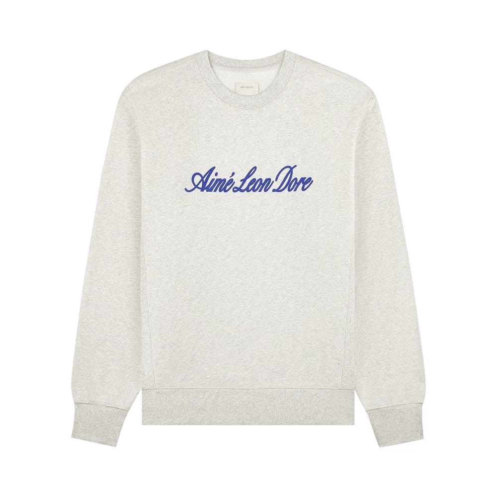 Aimé Leon Dore Vintage Script Crewneck Oatmeal