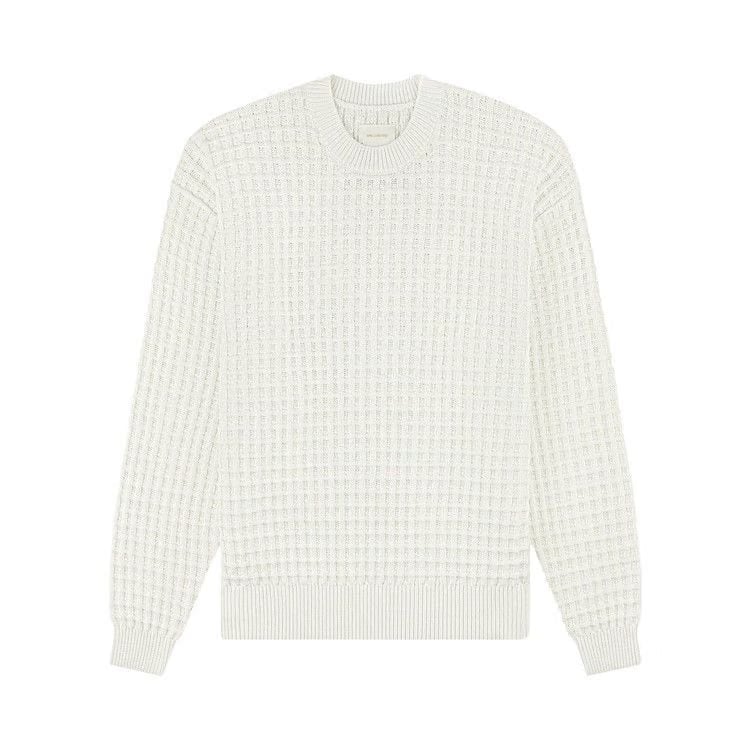 Aimé Leon Dore Waffle Crewneck Sweater Coconut Milk