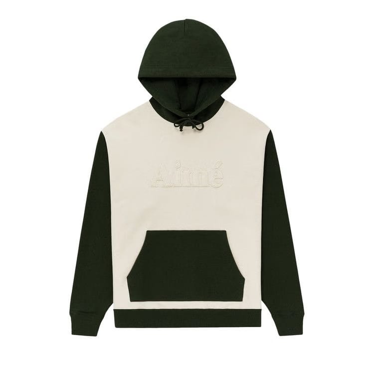 Aimé Leon Dore Washed Two-Tone Hoodie Bone White