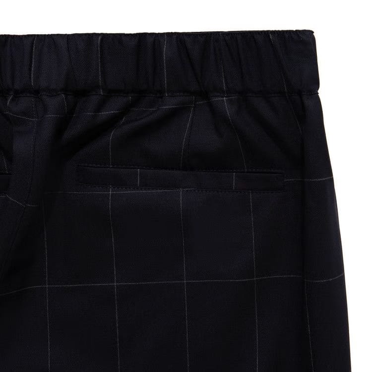 Aimé Leon Dore Windowpane Elasticated Waist Suit Trouser Navy Windowpane