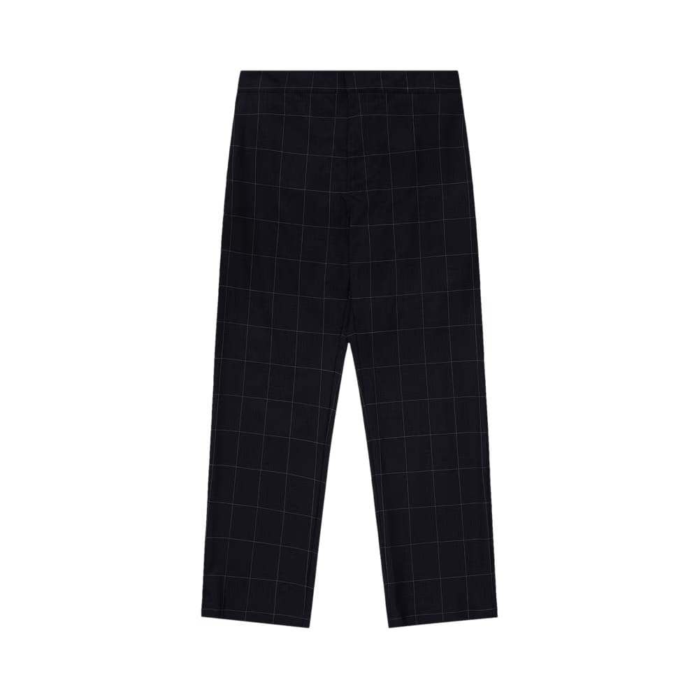 Aimé Leon Dore Windowpane Elasticated Waist Suit Trouser Navy Windowpane