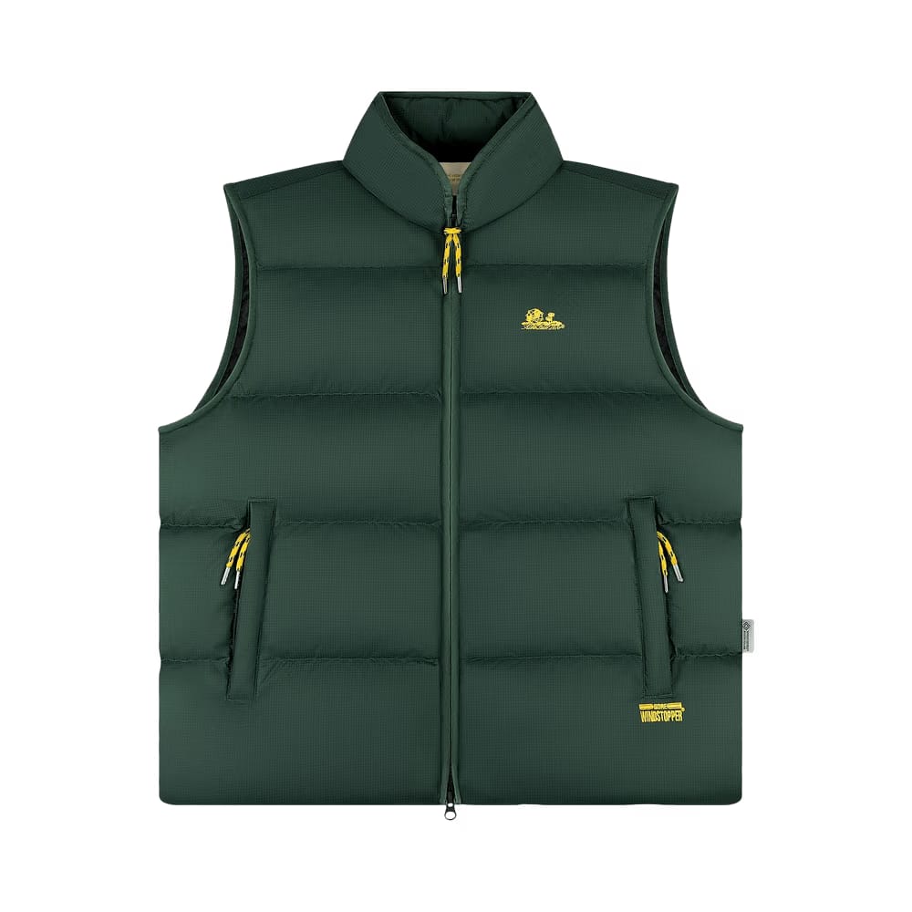 Aimé Leon Dore Windstopper Unisphere Down Puffer Vest By GORE-TEX Labs Jungle Green
