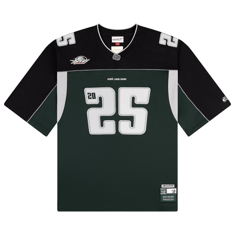 Aimé Leon Dore x Mitchell & Ness Football Jersey Dark Green