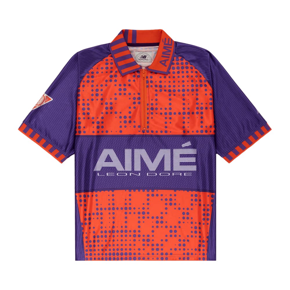 Aimé Leon Dore x New Balance Sport Zip Polo Purple/Orange