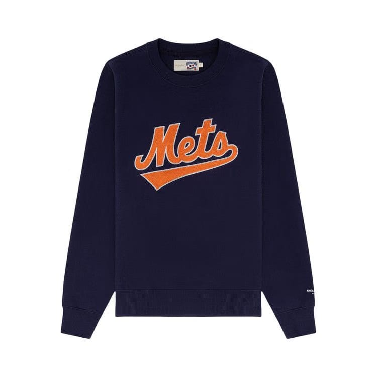 Aimé Leon Dore x New York Mets Chainstitch Crewneck Sweatshirt Eclipse