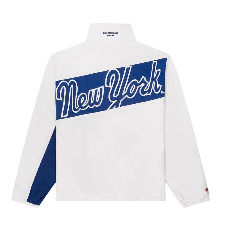Aimé Leon Dore x New York Mets Colorblock Windbreaker Bright White