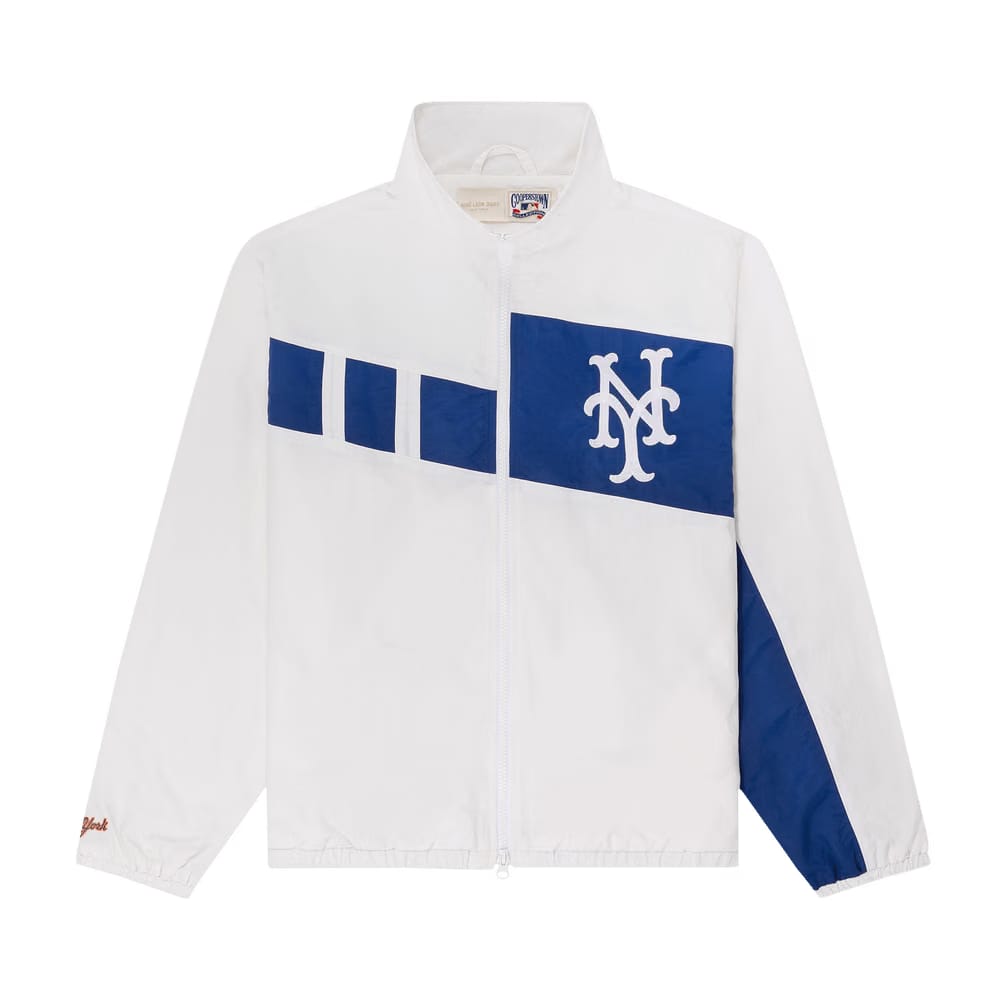 Aimé Leon Dore x New York Mets Colorblock Windbreaker Bright White