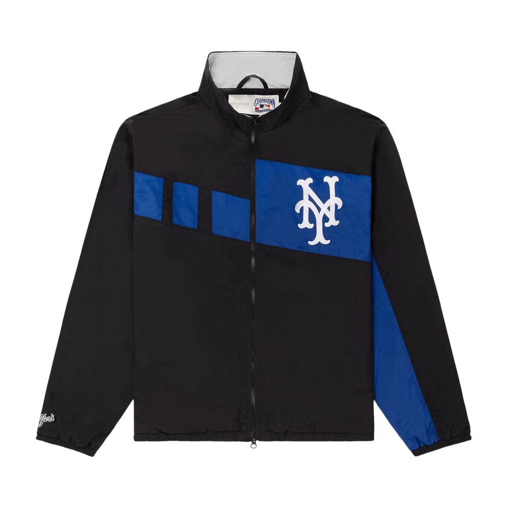 Aimé Leon Dore x New York Mets Colorblock Windbreaker Jet Black