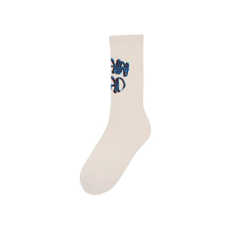 Brain Dead Stringy Socks White