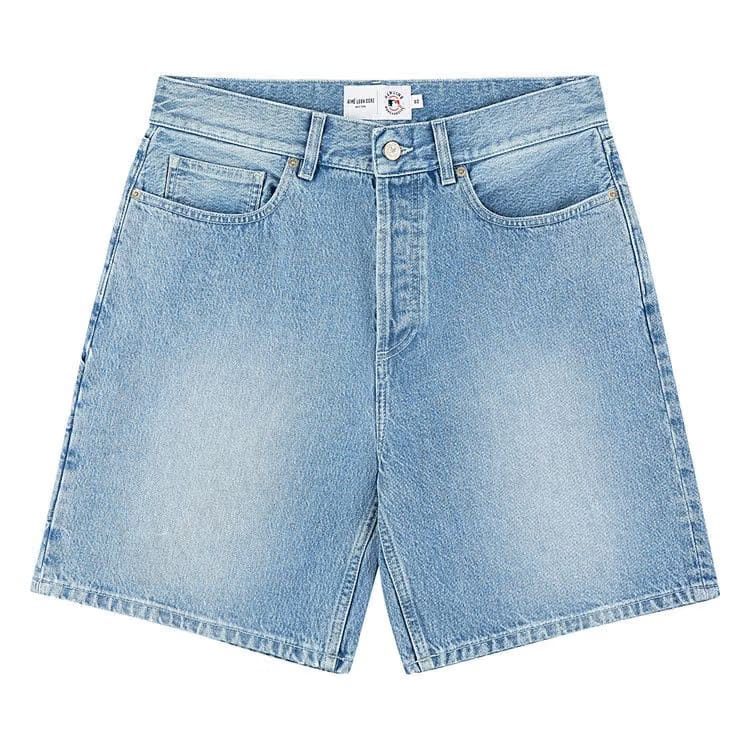 Aimé Leon Dore x New York Yankees Denim Shorts Light Wash