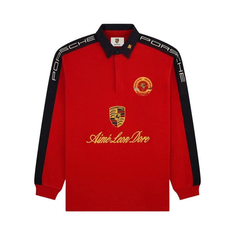 Aimé Leon Dore x Porsche Crest Rugby Equestrian Red