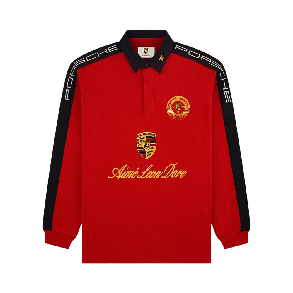 Aimé Leon Dore x Porsche Crest Rugby Equestrian Red