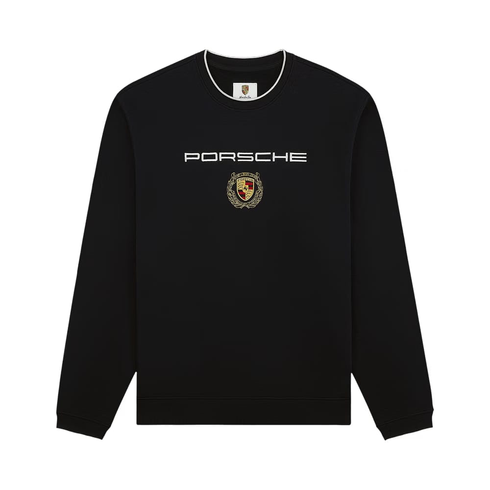 Aimé Leon Dore x Porsche Embroidered Crewneck Sweatshirt Jet Black