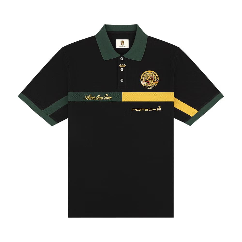 Aimé Leon Dore x Porsche Racing Polo Jet Black