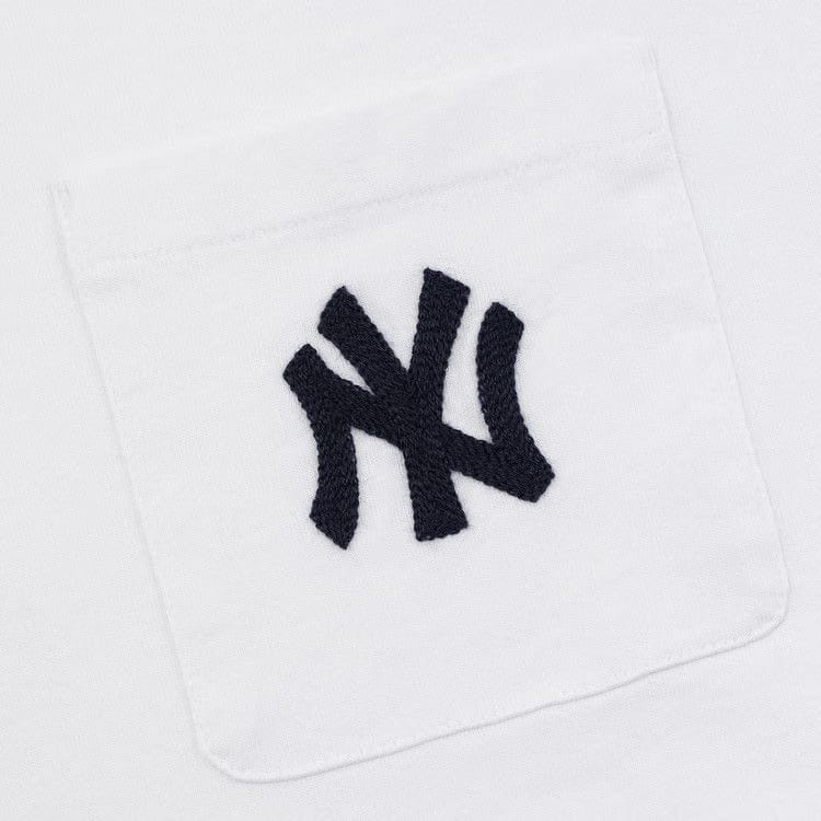 Aimé Leon Dore Yankees Chainstitch Pocket T-Shirt Bright White