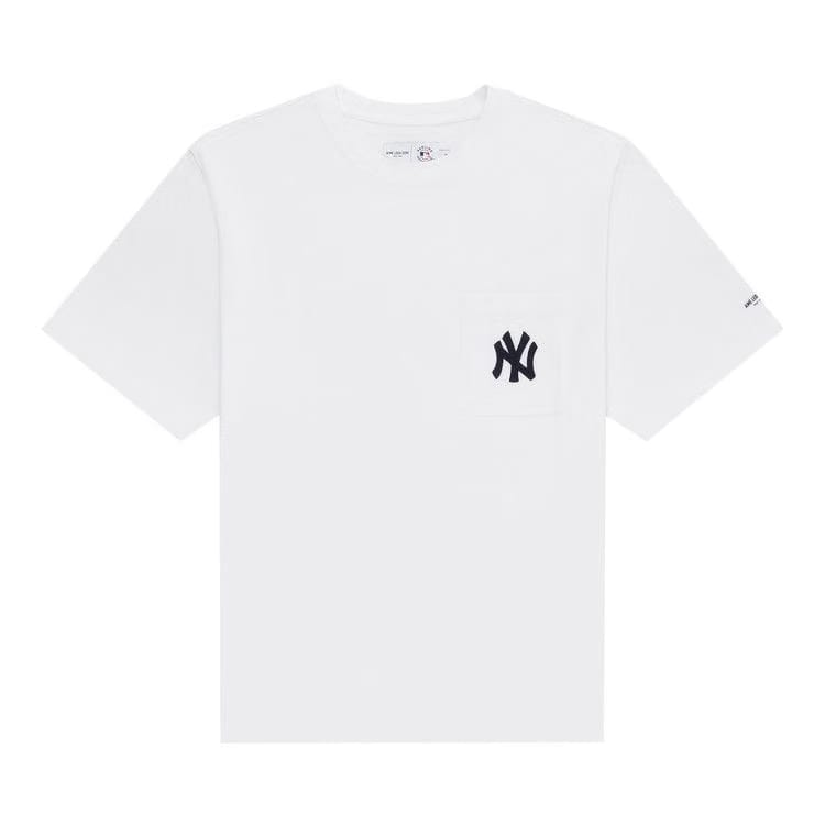 Aimé Leon Dore Yankees Chainstitch Pocket T-Shirt Bright White