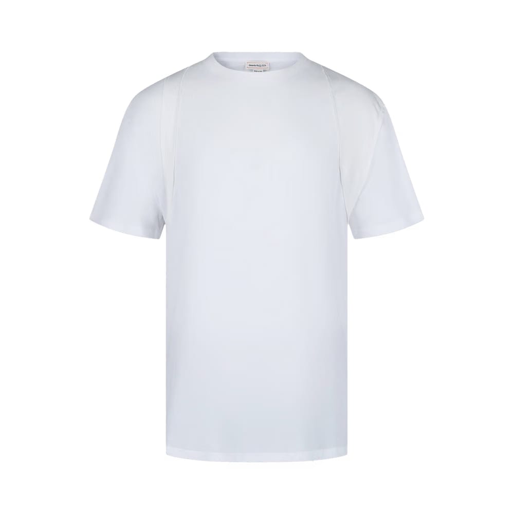 Alexander McQueen Harness Cotton T-Shirt White