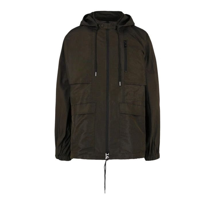 Alexander McQueen Kimono Sleeve Windbreaker Military Green